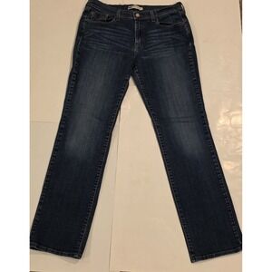 Levis 505 Straight Leg Jeans Women's 12L (actual 31x34) Blue Denim Cotton Blend